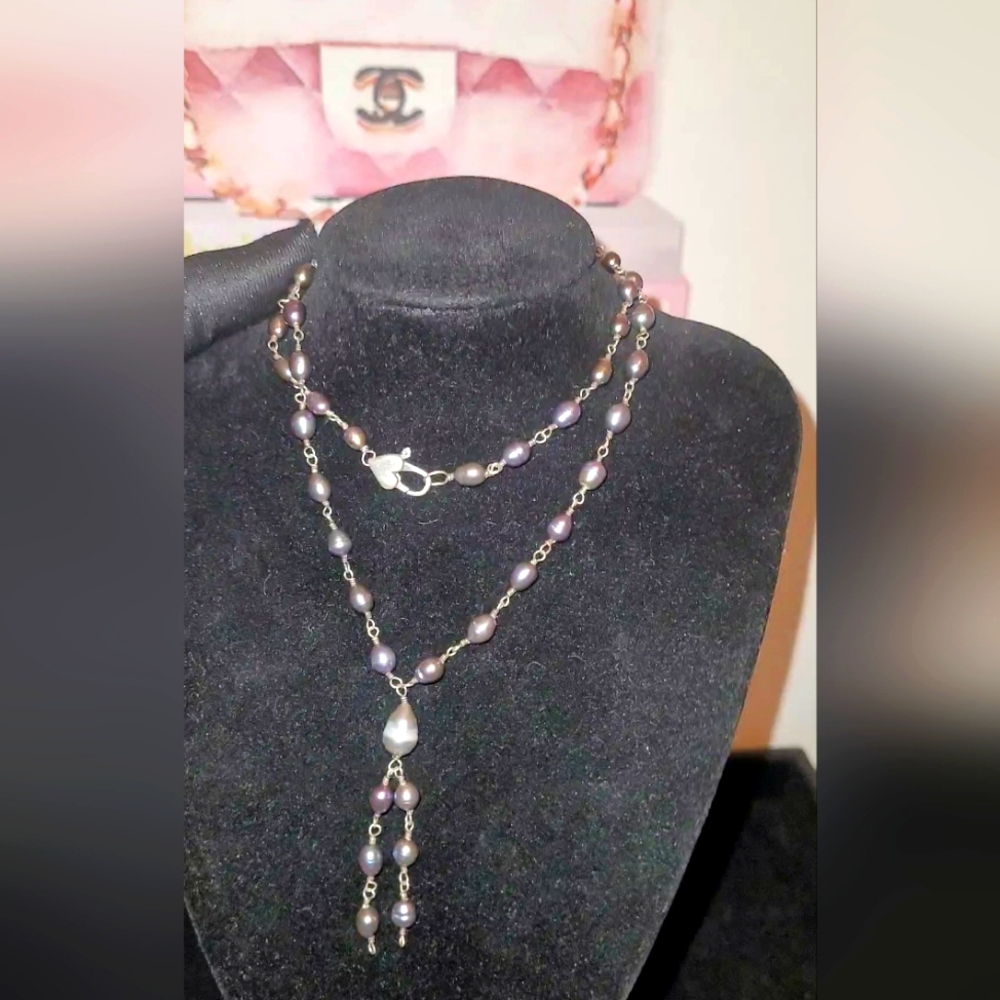 Vtg GENUINE PEARL 925 EUC🌹💕(ALREADY CLEANED POLISHED)EUC